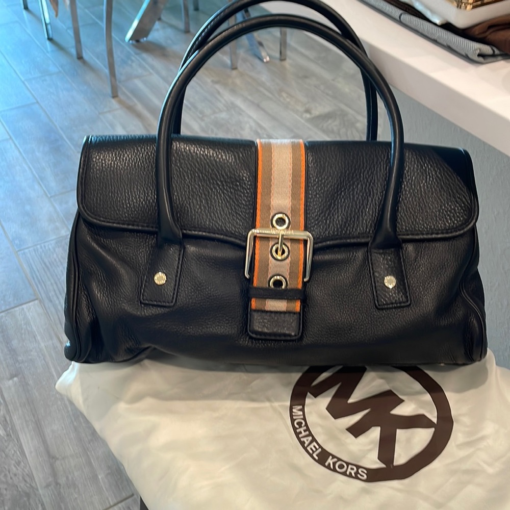 NWT michael kors black satchel